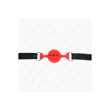 KINK - BÂILLON ENTIÈREMENT SILICONE 55 x 2 CM AVEC BOULE DE 4 CM TAIL…