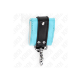 KINK - PREMIUM LOCKABLE WRIST RESTRAINTS BLACK / BLUE ADJUSTABLE 21-2…