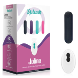 ARMONY - SPLASH JOLINE BALA VIBRADORA SILICONA CONTROL REMOTO 10 VIBRACIONES 65 X 15 CM NEGRO