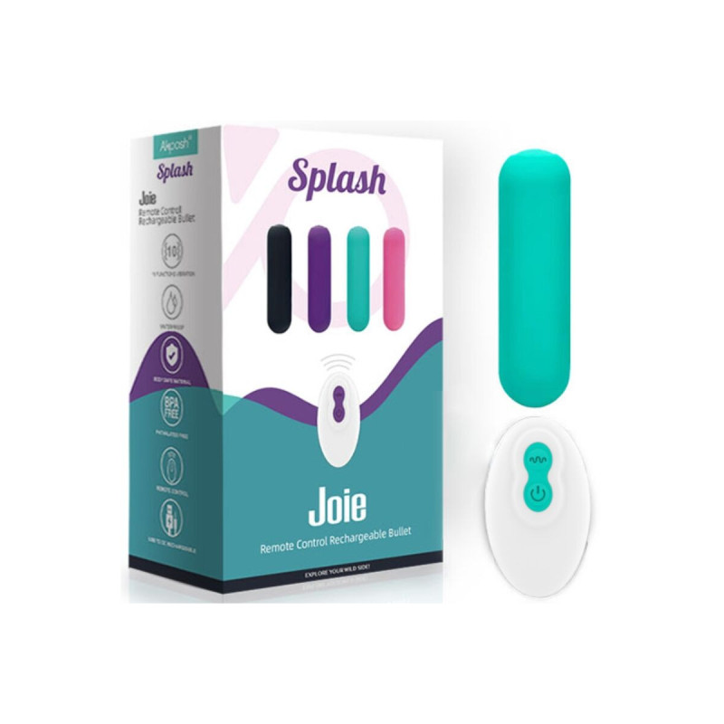 ARMONY - SPLASH JOIE VIBRATOR BULLET SILIKON FERNBEDIENUNG 10 VIBRATI…