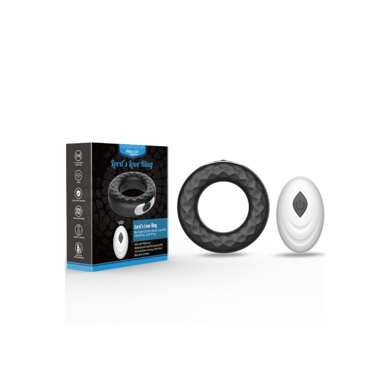 ARMONY - LORD'S LOVE RING VIBRATEUR TÉLÉCOMMANDE NOIR - ARMONY FOR HI…