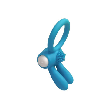 ARMONY - MR BUNNY VIBRATOR RING SILICONE BLACK - ARMONY FOR HIM - Coc…