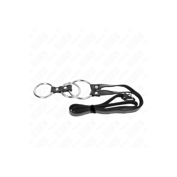 KINK - DREIFACH METALL PENISRING 3,8 CM BIS 5 CM MIT LEDERGURTE 112 C…