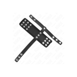 KINK - PENISKÄFIGRING AUS LEDER MIT VERSTELLBAREM BESCHICHTETEM HOCKE…