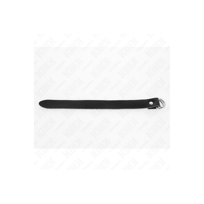 KINK - ANNEAU PÉNIS EN CUIR AVEC FERMETURE À PRESSION 22 X 2 CM - KIN…