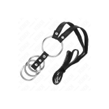 KINK - 4 ANELLI PER PENE IN METALLO COLLEGATI DA 3,8 CM A 5 CM CON CI…
