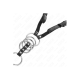 KINK - 5 ANELLI PER PENE DA 3,8 CM A 5 CM METALLO CON CINTURA IN PELL…