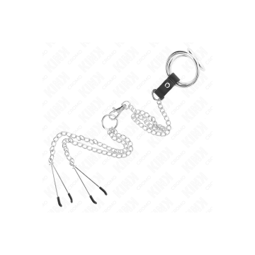 KINK - ANELLO PER PENE IN METALLO CROMATO TRIPLO DA 3,8 CM A 5 CM, CA…