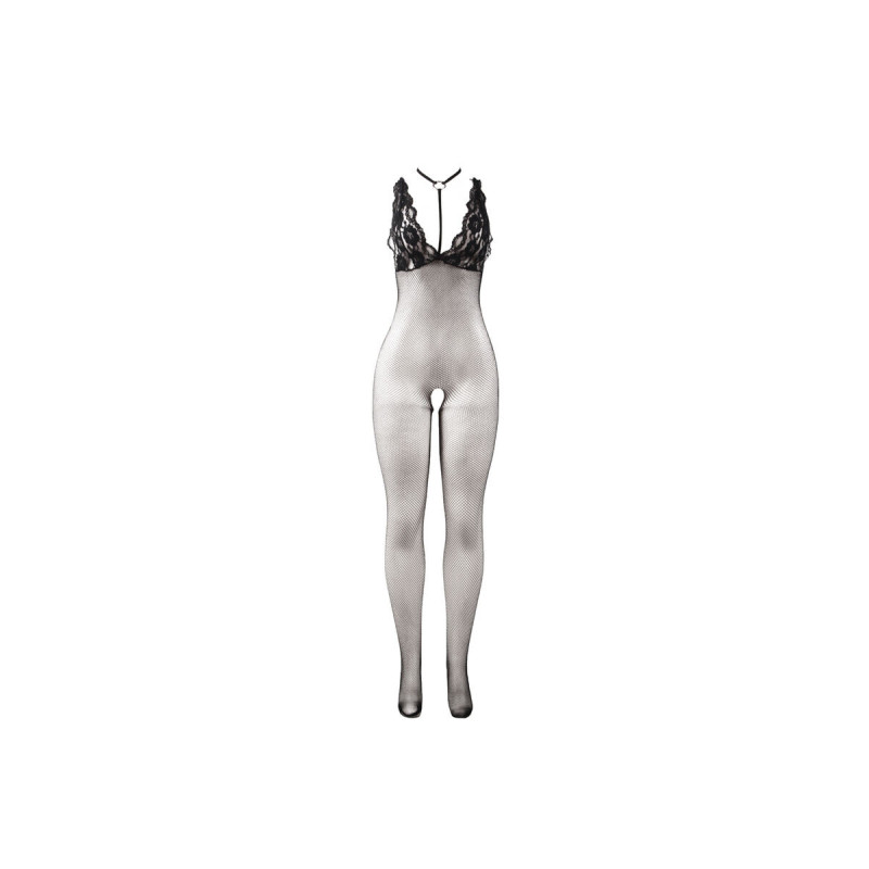 Subblime - 951993 Schwarz Transparenter Netz - Bodystocking Mit