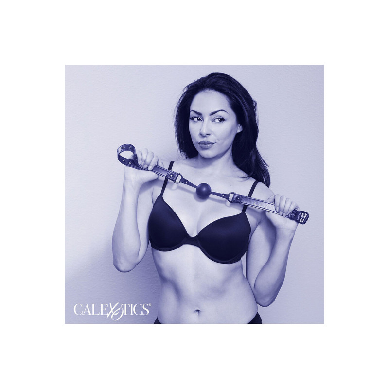CALEXOTICS - NOCTURNAL BALL GAG SILIKON SCHWARZ - Kiefer