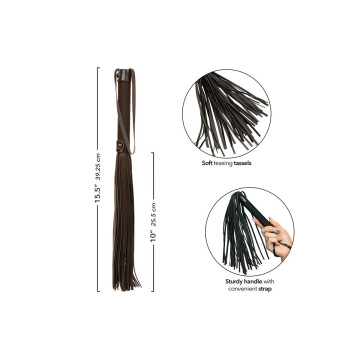 CALEXOTICS - NOCTURNAL FLOGGER CUIR NOIR - Fouets BDSM | Vybes.it