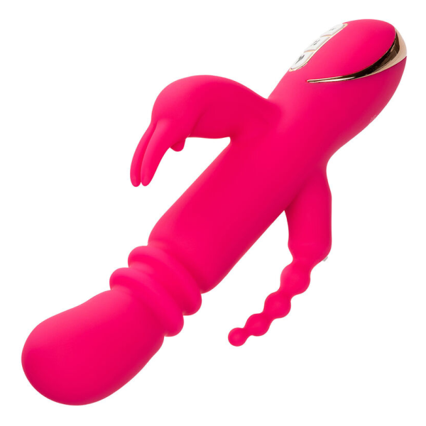 CALEXOTICS - JACK FANTASY VIBRATORE TRIPLO RISCALDATO ROSA CONIGLIO