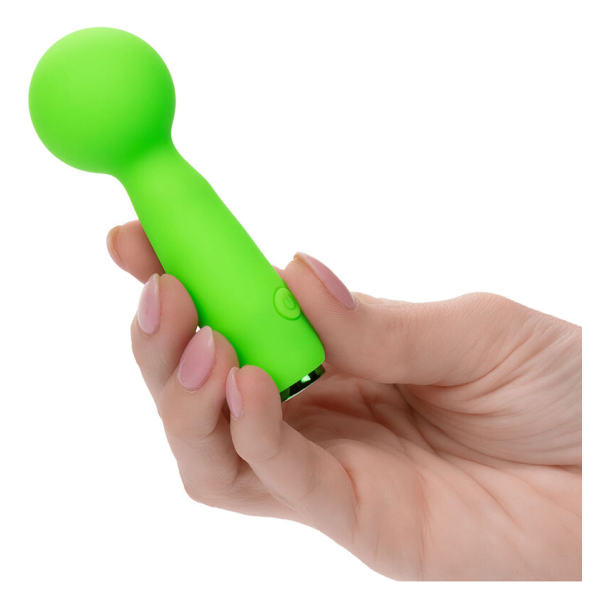 CALEXOTICS - NEON VIBES THE BUBBLY VIBE MINI-MASSAGER 10 VIBRATIONEN GRÜN