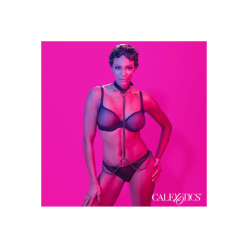 CALEXOTICS - EUPHORIA COLLAR HALTER Y CORREA CON CADENA