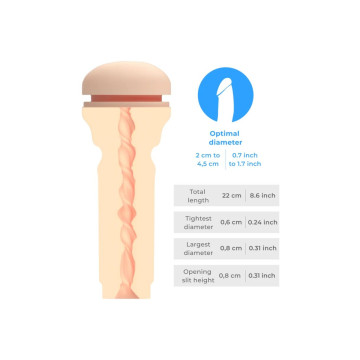 Kiiroo - Feel Stroker Masturbador Trasero Extra Apretado Natural |
