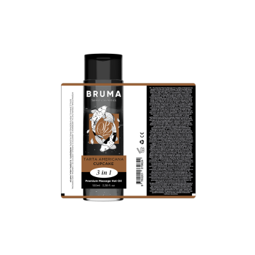 BRUMA - HUILE DE MASSAGE PREMIUM EFFET CHALEUR SAVEUR CUPCAKE 3 EN 1…