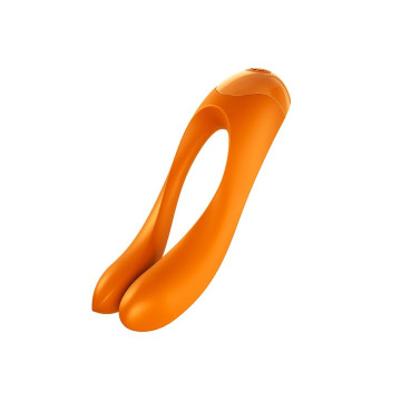 Satisfyer - Candy Cane Vibrador Dedo Naranja | Vybes.it