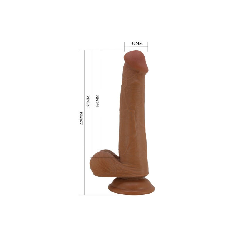 Pretty Love - Grand Gode Réaliste 22 Cm Marron | Vybes.it