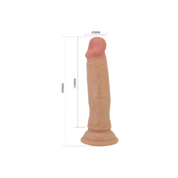 Pretty Love - Gode Réaliste Quentin 18 Cm Chair | Vybes.it