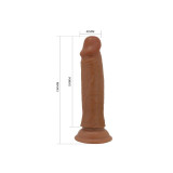 Pretty Love - Gode Réaliste Quentin 18 Cm Marron | Vybes.it