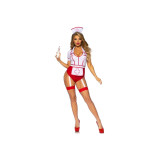 Leg Avenue - Costume D'infirmière Sexy Rouge/Blanc S | Vybes.it