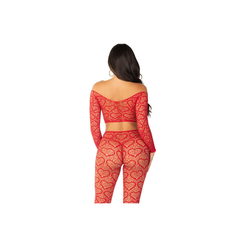 Leg Avenue - Crop Top + Strümpfe Rot Einheitsgrösse | Vybes.it