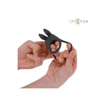 Intense - Sam Vibrateur Double Anneau Pénis 10 Vibrations Noir |