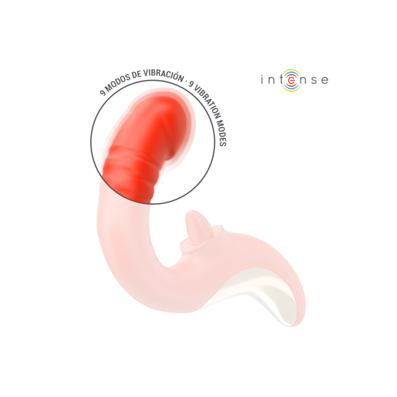 Intense - Paulina Vibrador & Estimulador En Forma De U Rojo |