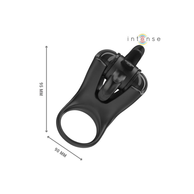 Intense - Mabel Anillo Vibrador 10 Vibraciones Con Estimulador De