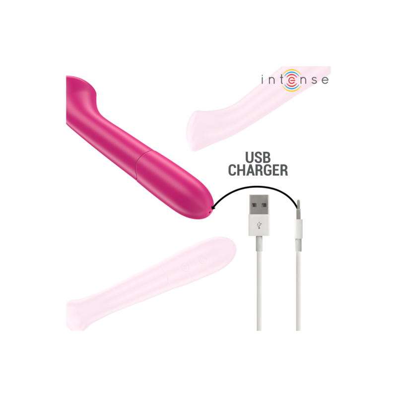 Intense - Paty Vibrateur 19 Cm Flexible 10 Vibrations Modèle 2 Rose