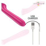 INTENSE - PATY 19 CM FLEXIBLE 10 VIBRATIONS MODÈLE 2 ROSE