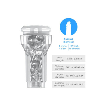 Kiiroo - Feel Pocket Stroker Crystal By Kiiroo Transparente |