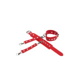 Subblime - 953706 Esposas Con Cinturón Bondage Rojo Talla Única |