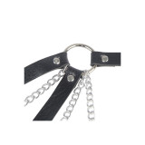 Subblime - 953713 Cinturón De Bondage Punk Hebilla Metal Negro