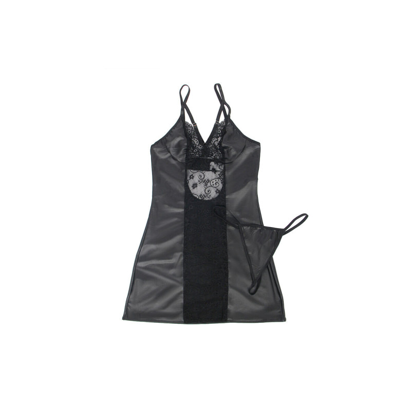 Subblime - 954161 Vestido + Tanga Cuero Negro S/M | Vybes.it