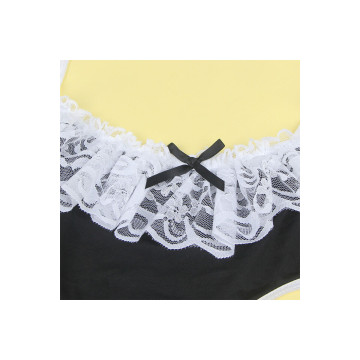 Subblime - 954307 Disfraz De Criada Sexy Negro/Blanco S/M | Vybes.it