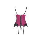 Livco Corsetti Fashion - Agrafena Cf 90436 Corset + Tanga Burdeos