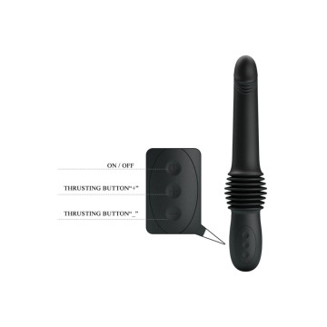 Pretty Love - Vibrateur Pazuzu 3 Modes De Poussée Noir | Vybes.it