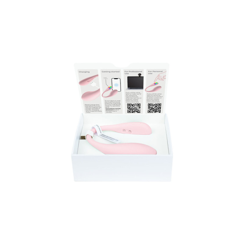 Kiiroo - Spot Kiss Me Vibrador Forma U Rosa | Vybes.it