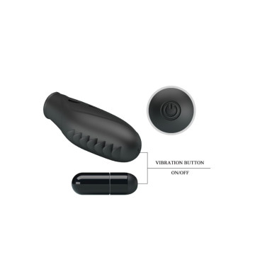 Pretty Love - Gilo Vibrador De Dedo Silicona Negro | Vybes.it