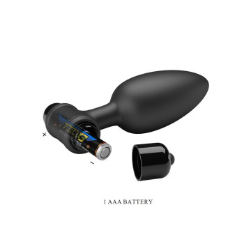 Pretty Love - Vibra Butt Plug 2 Plug Anal 10 Vibraciones Negro |