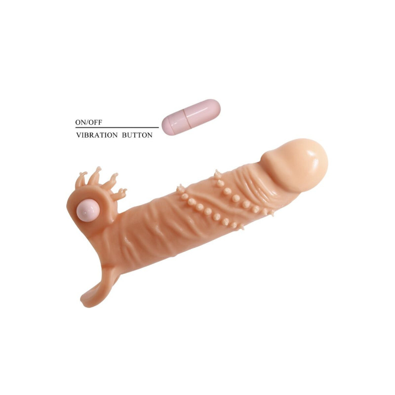 Pretty Love - Connor Penishülle + Klitorisstimulator Fleisch |