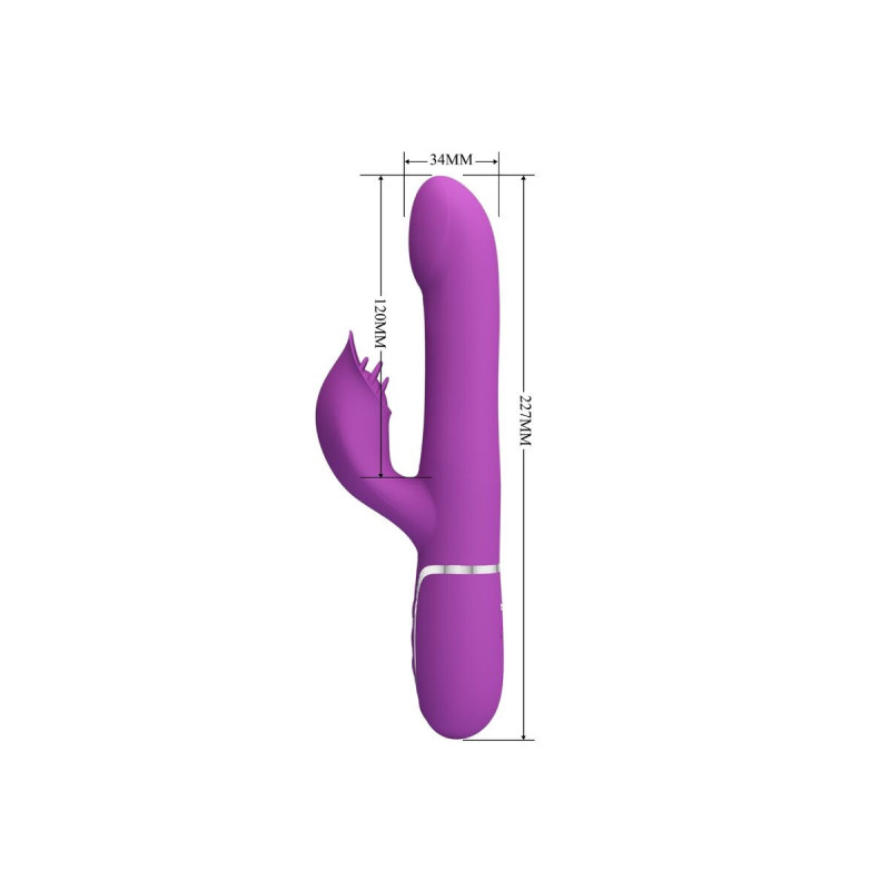 Pretty Love - Vibrador & Estimulador Multifunción 4 En 1 Morado |