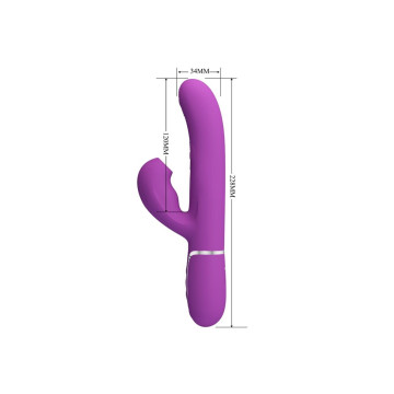 Pretty Love - Perlita Vibrador Rabbit Multifunción 3 En 1 Morado |