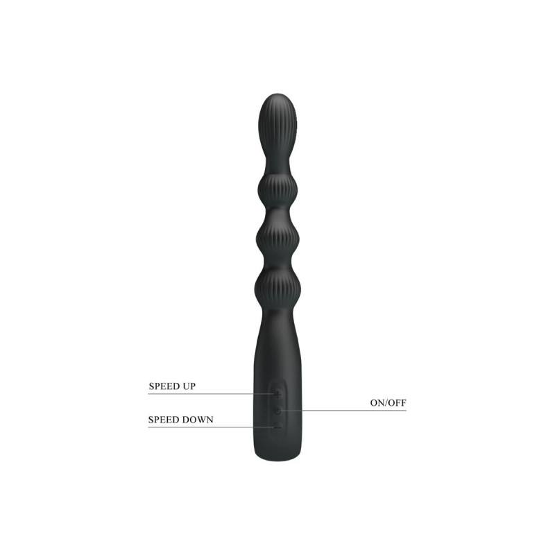 Pretty Love - Federer Vibrador Anal 12 Vibraciones Negro | Vybes.it