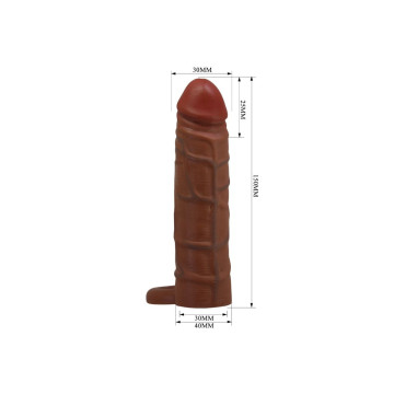 Pretty Love - Kaile Funda Para Pene Con Extensión De 2.5 Cm Mulato