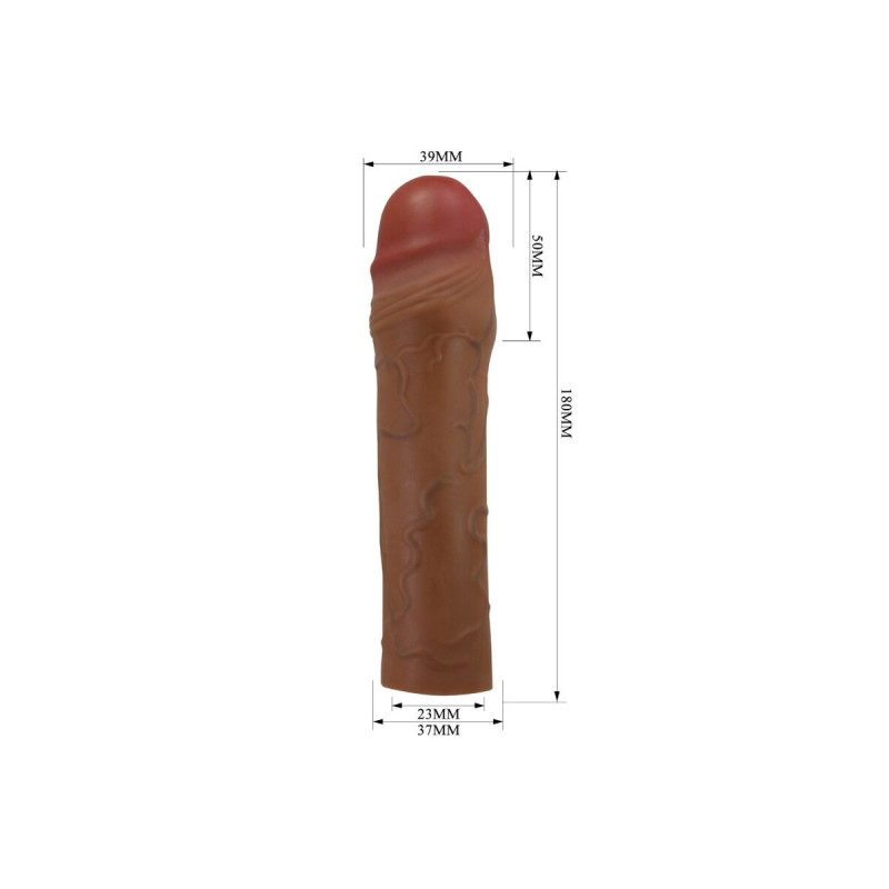 Pretty Love - Chane Penishülle Mit 5 Cm Verlängerung Mulatte |