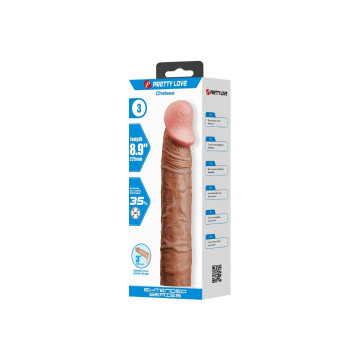 Pretty Love - Chelsea Funda Pene Con Extensión De 7.6 Cm Mulato |