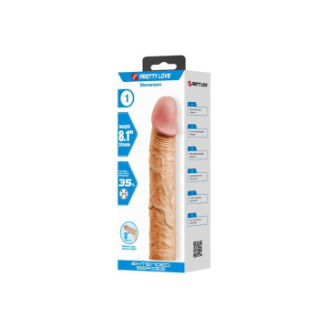 Pretty Love - Stevenson Funda Pene Con Extensión De 7.6 Cm Natural