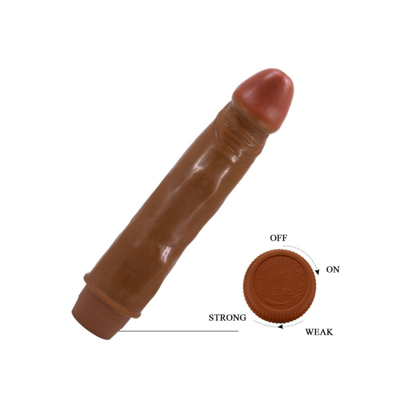 Baile - Vibrateur Réaliste Nain 21 Cm Mulâtre | Vybes.it